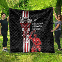 Toitu Te Reo Maori Toitu Te Whenua Toitu Te Tiriti Quilt Maori Warrior New Zealand LT01 - Polynesian Pride