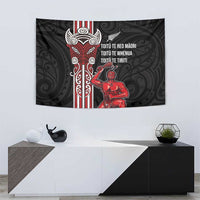 Toitu Te Reo Maori Toitu Te Whenua Toitu Te Tiriti Tapestry Maori Warrior New Zealand LT01 - Polynesian Pride
