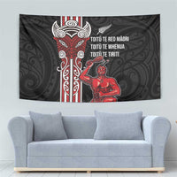 Toitu Te Reo Maori Toitu Te Whenua Toitu Te Tiriti Tapestry Maori Warrior New Zealand LT01 - Polynesian Pride