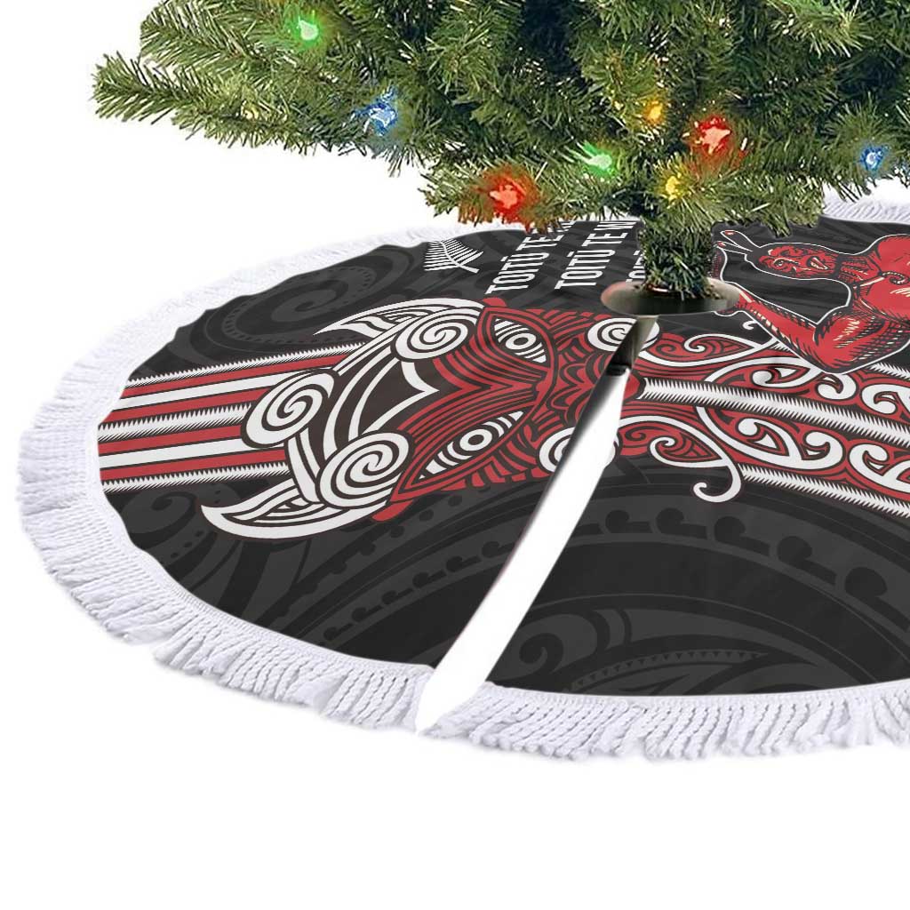Toitu Te Reo Maori Toitu Te Whenua Toitu Te Tiriti Tree Skirt Maori Warrior LT01 - Polynesian Pride