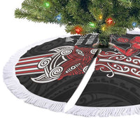 Toitu Te Reo Maori Toitu Te Whenua Toitu Te Tiriti Tree Skirt Maori Warrior LT01 - Polynesian Pride