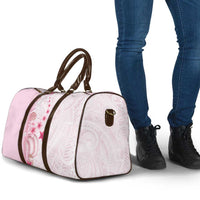 Pink Plumeria Sea Shell Travel Bag Starfish Polynesian Pattern - Polynesian Pride