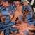 Plumeria Polynesian Pattern Back Car Seat Cover Unique Fantasy Orange Blue
