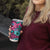 Plumeria Polynesian Pattern Tumbler Cup Unique Fantasy Pink Teal