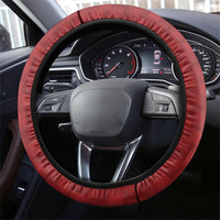 Hawaii King Kamehameha Steering Wheel Cover Plumeria Lauhala Pattern