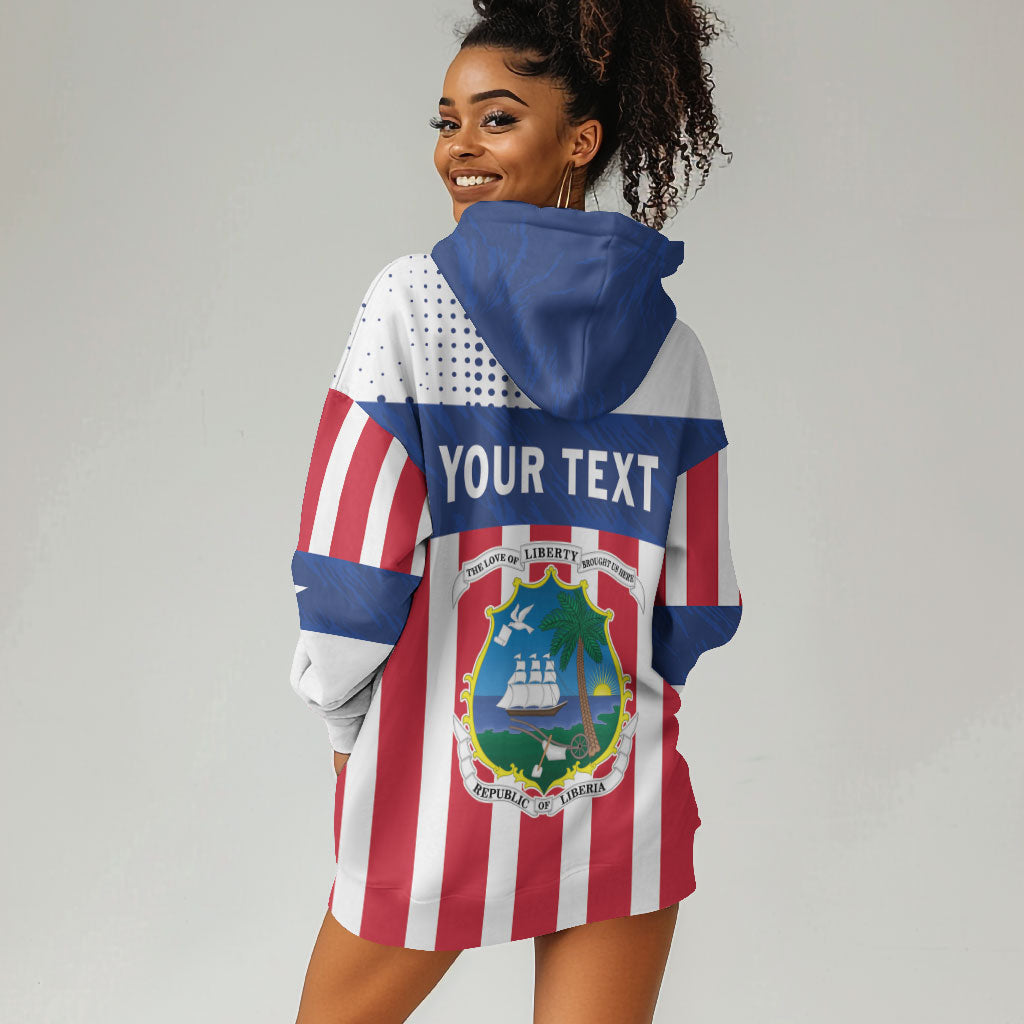 Personalized Liberia 1847 Hoodie Dress Happy Independence Day