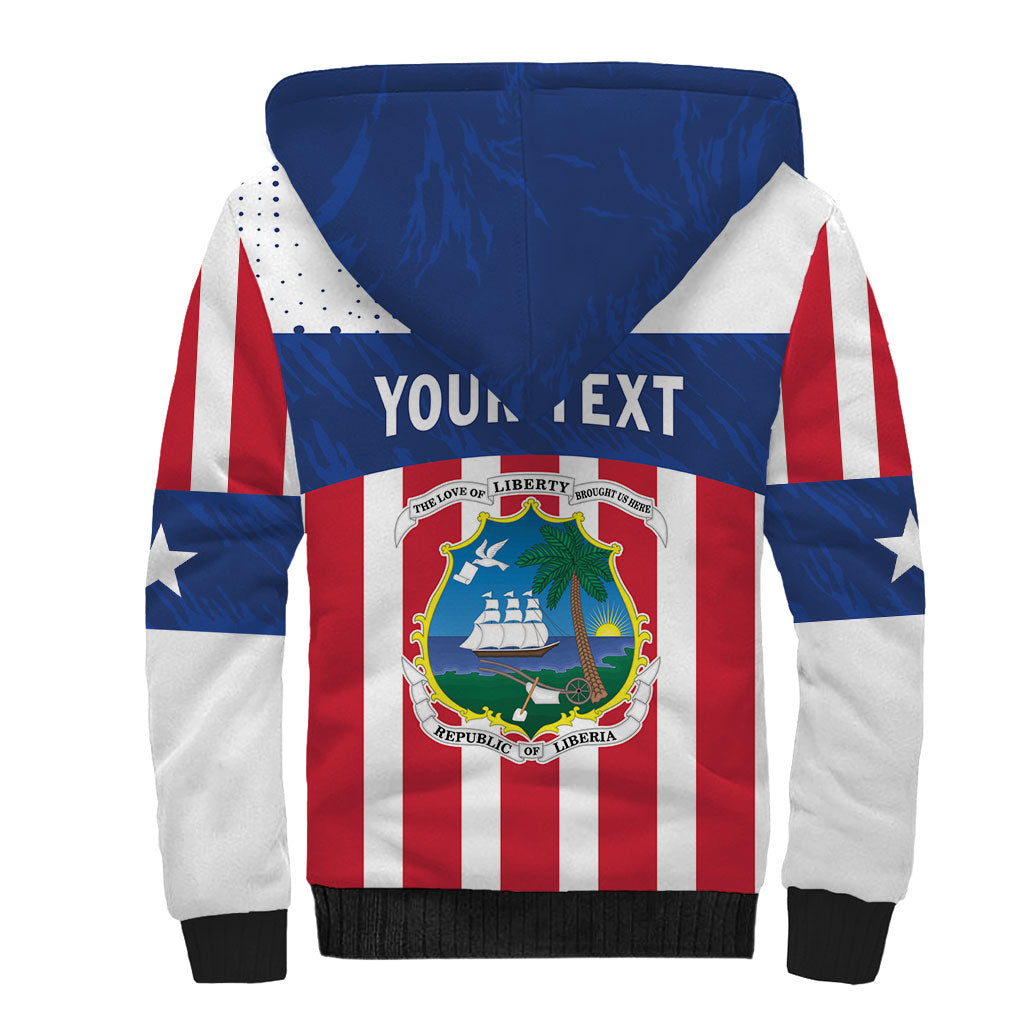 Personalized Liberia 1847 Sherpa Hoodie Happy Independence Day LT01 - Polynesian Pride
