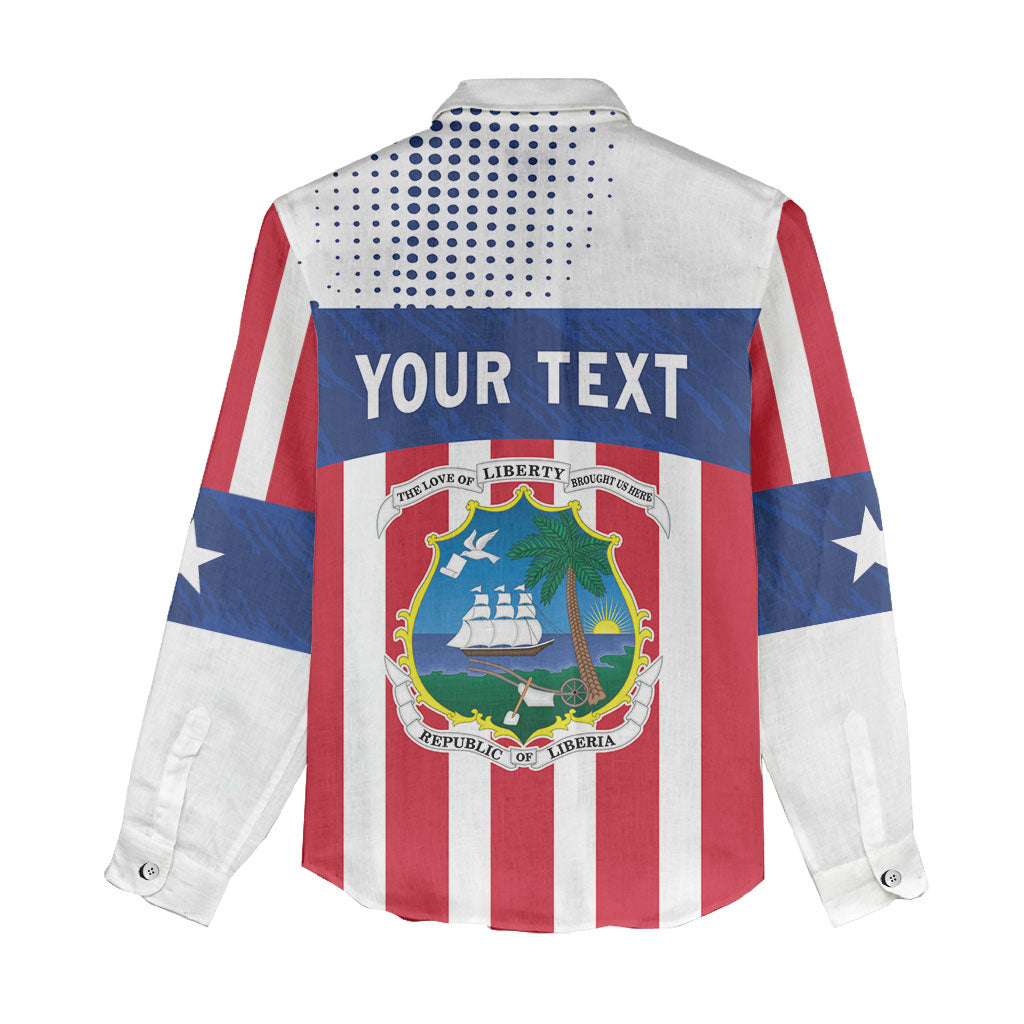 Personalized Liberia 1847 Women Casual Shirt Happy Independence Day