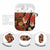 Hawaii Christmas Poinsettia Lei AirPods Case Tapa Pattern - Polynesian Pride