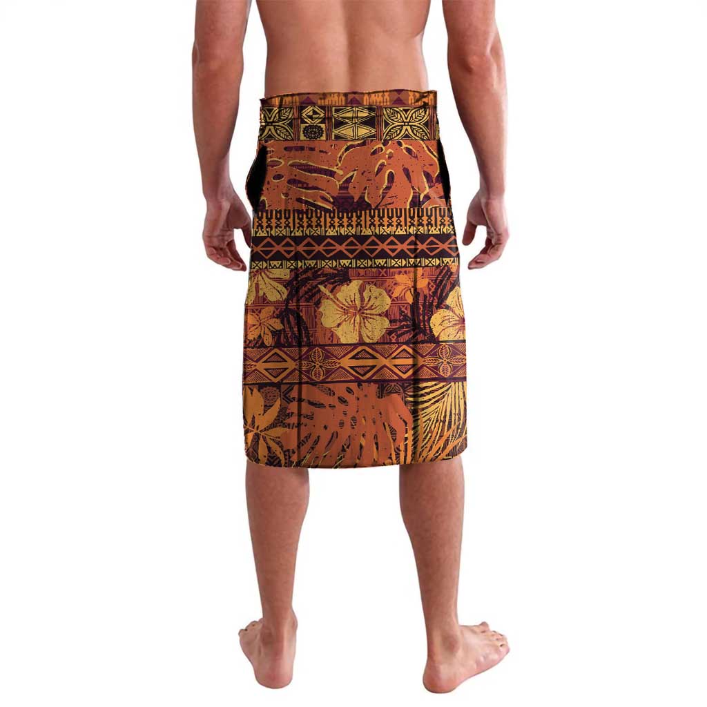 Hawaii Christmas Poinsettia Lei Lavalava Tapa Pattern - Polynesian Pride