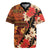 Hawaii Christmas Poinsettia Lei Rugby Jersey Tapa Pattern - Polynesian Pride