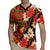 Hawaii Christmas Poinsettia Lei Rugby Jersey Tapa Pattern - Polynesian Pride