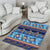 Hawaii Turtles Pattern Special Blue Area Rug - Polynesian Pride