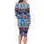 Hawaii Turtles Pattern Special Blue Long Sleeve Bodycon Dress - Polynesian Pride
