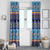 Hawaii Turtles Pattern Special Blue Window Curtain - Polynesian Pride