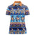 Hawaii Turtles Pattern Special Blue Women Polo Shirt - Polynesian Pride