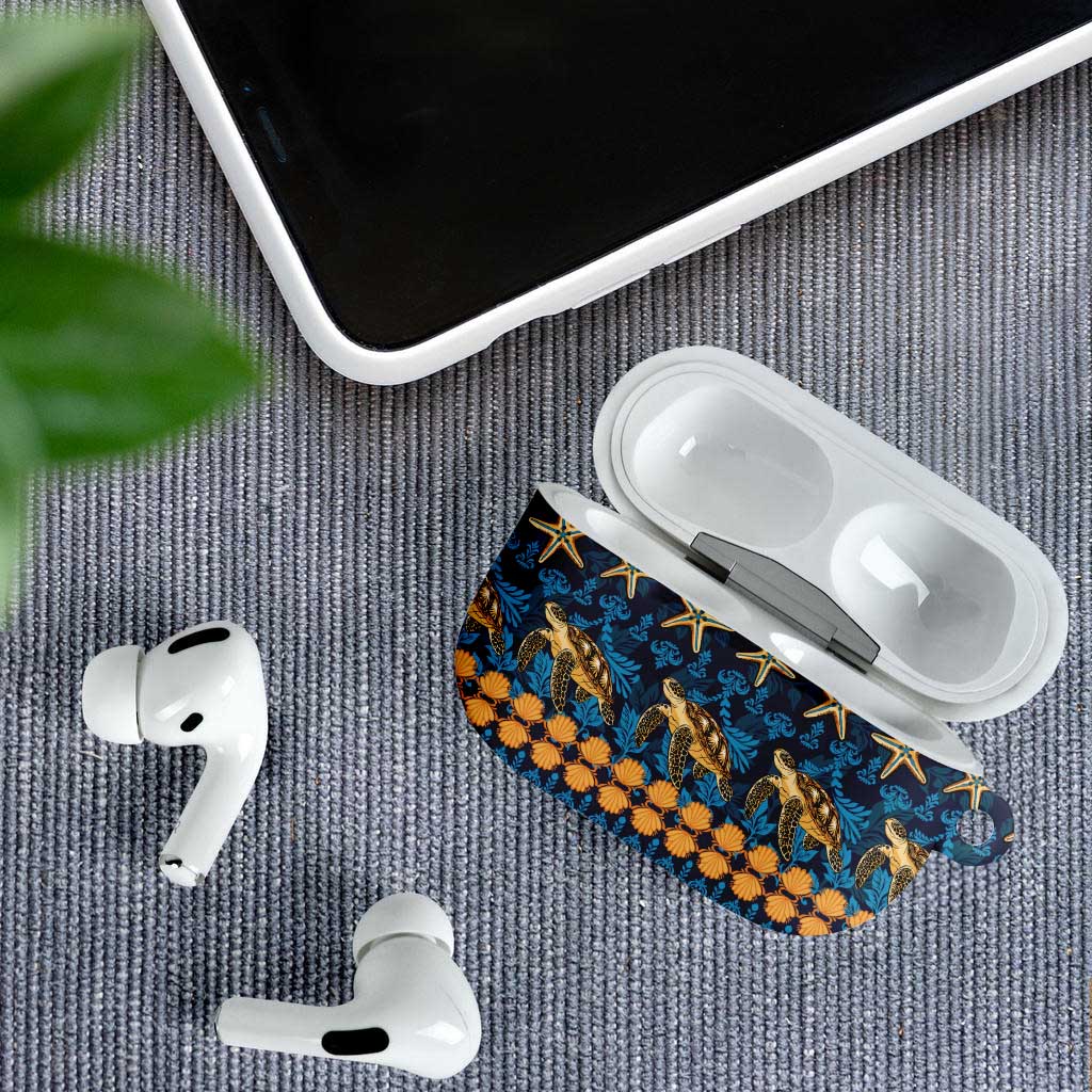 Hawaii Turtles Starfish Unique Pattern AirPods Case - Polynesian Pride