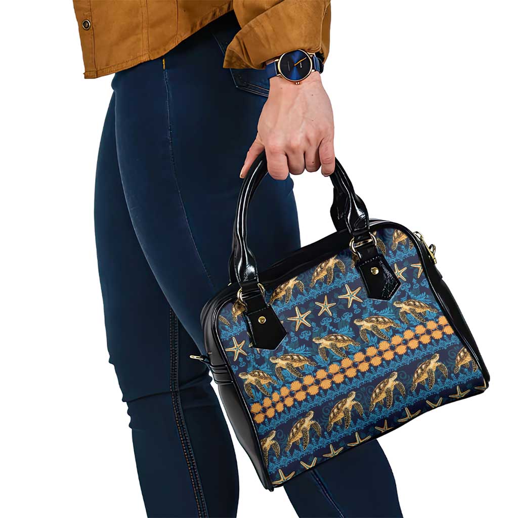 Hawaii Turtles Starfish Unique Pattern Shoulder Handbag - Polynesian Pride