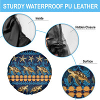 Hawaii Turtles Starfish Unique Pattern Spare Tire Cover - Polynesian Pride