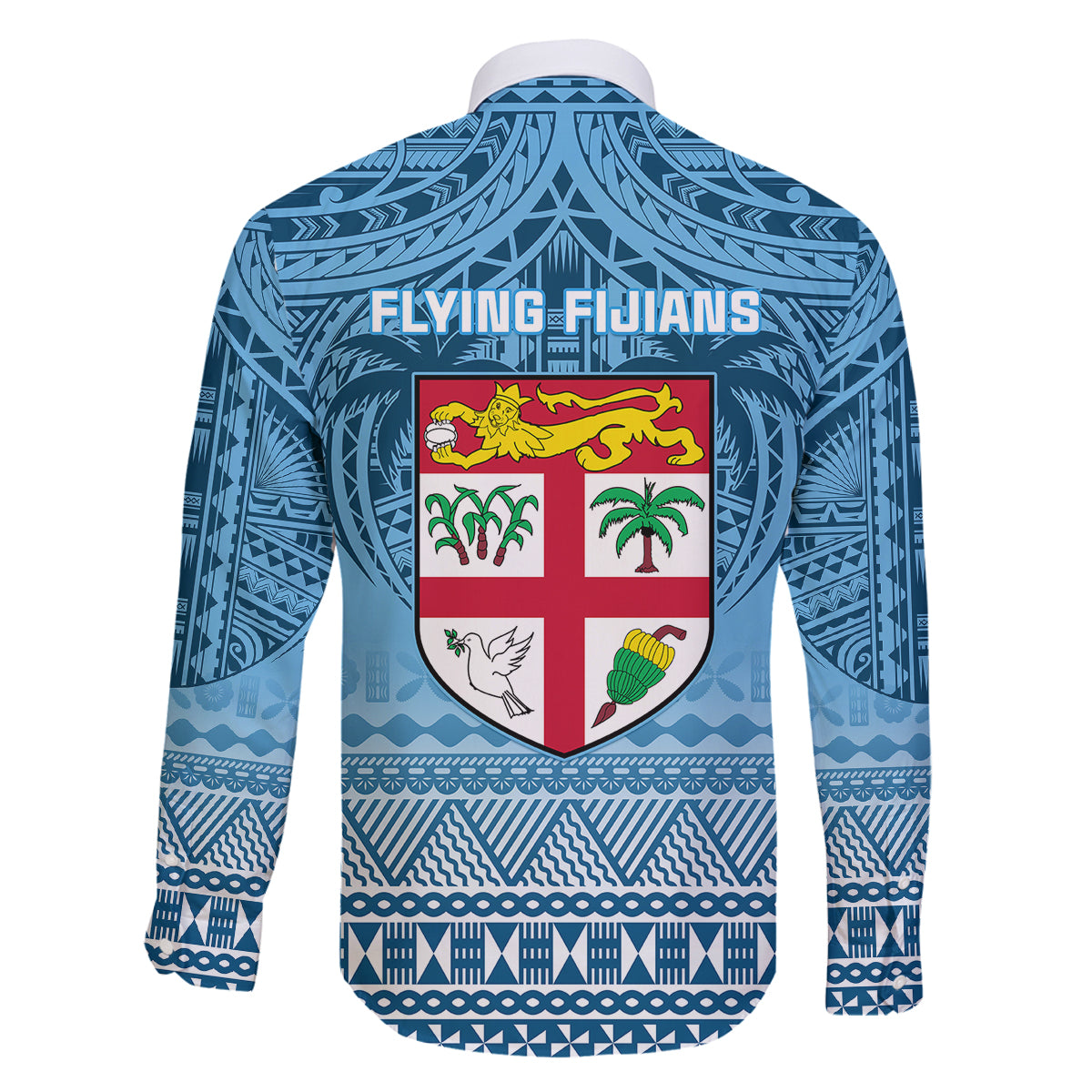Fiji Rugby Family Matching Long Sleeve Bodycon Dress and Hawaiian Shirt Fijian Go 2023 World Cup LT01 - Polynesian Pride