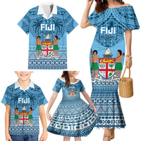 Fiji Rugby Family Matching Mermaid Dress and Hawaiian Shirt Fijian Go 2023 World Cup LT01 - Polynesian Pride