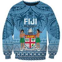 Fiji Rugby Sweatshirt Fijian Go 2023 World Cup LT01 Unisex Blue - Polynesian Pride