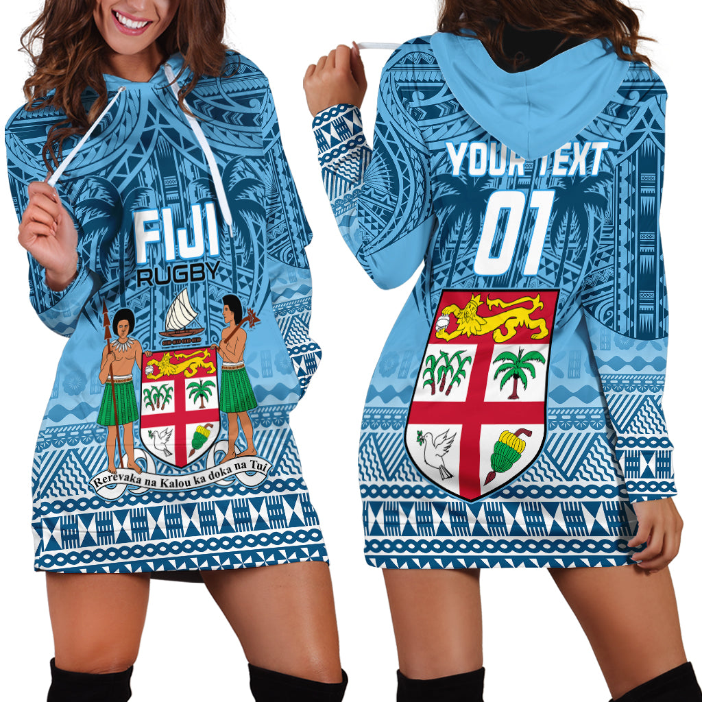 Custom Fiji Rugby Hoodie Dress Fijian Go 2023 World Cup LT01 - Polynesian Pride
