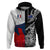 Custom New Zealand And France Rugby Hoodie XV de France Kiwi Silver Fern 2023 World Cup LT01 Pullover Hoodie Black - Polynesian Pride