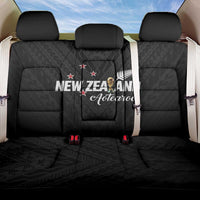 Football New Zealand Back Car Seat Cover Aotearoa United Black Version LT01 One Size Black - Polynesian Pride