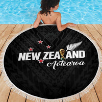 Football New Zealand Beach Blanket Aotearoa United Black Version LT01 - Polynesian Pride
