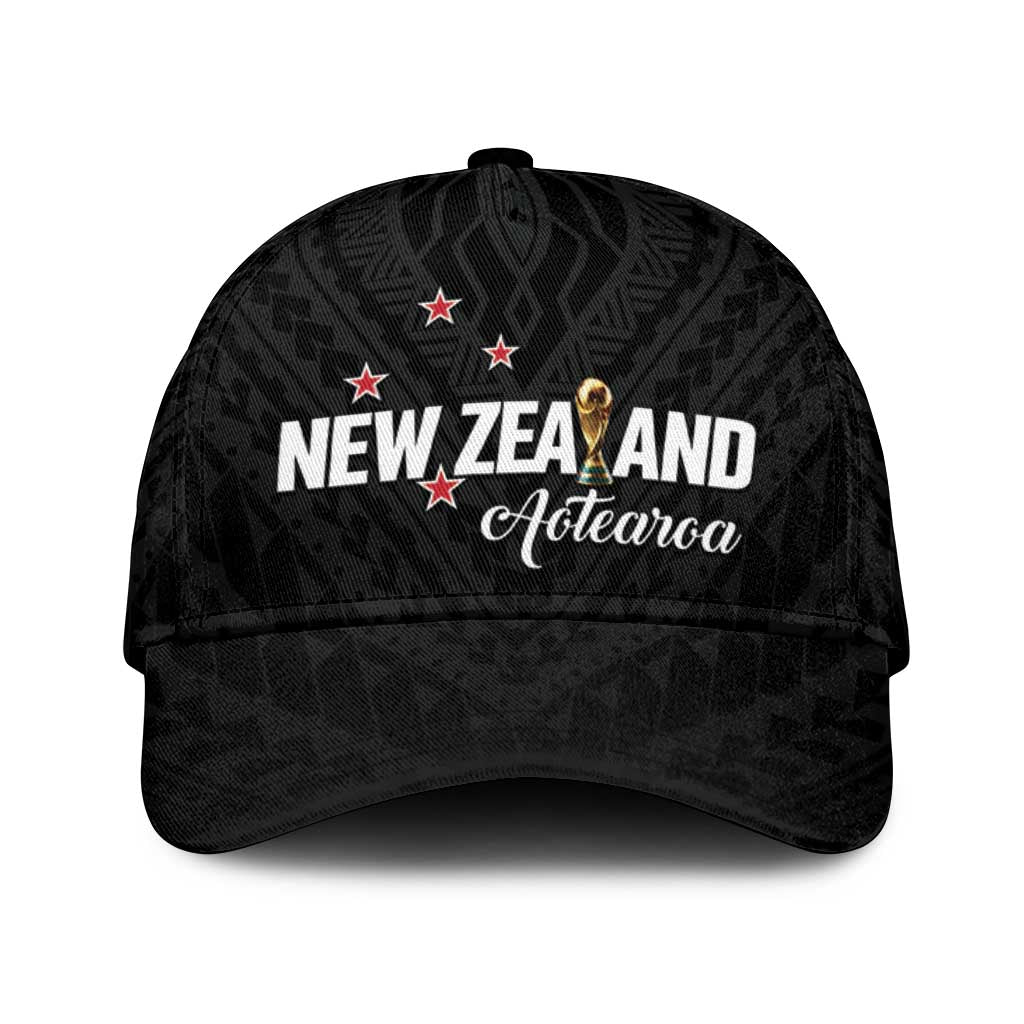 Football New Zealand Classic Cap Aotearoa United Black Version - Polynesian Pride