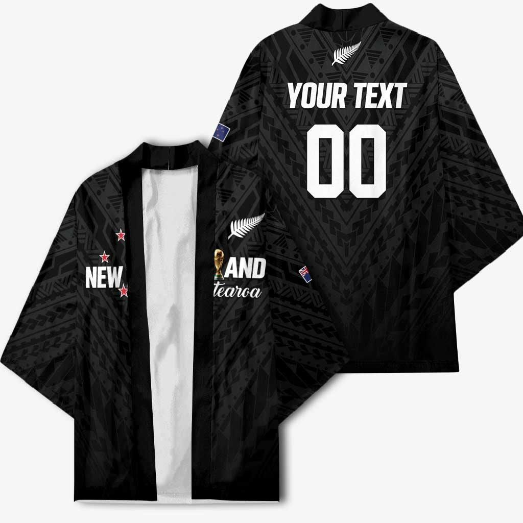 Custom Football New Zealand Kimono Aotearoa United Black Version - Polynesian Pride