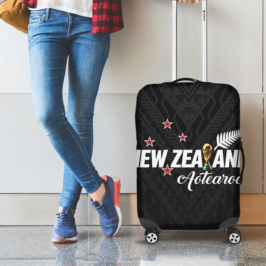 Football New Zealand Luggage Cover Aotearoa United Black Version - Polynesian Pride