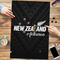 Football New Zealand Puzzle Aotearoa United Black Version LT01 Black - Polynesian Pride