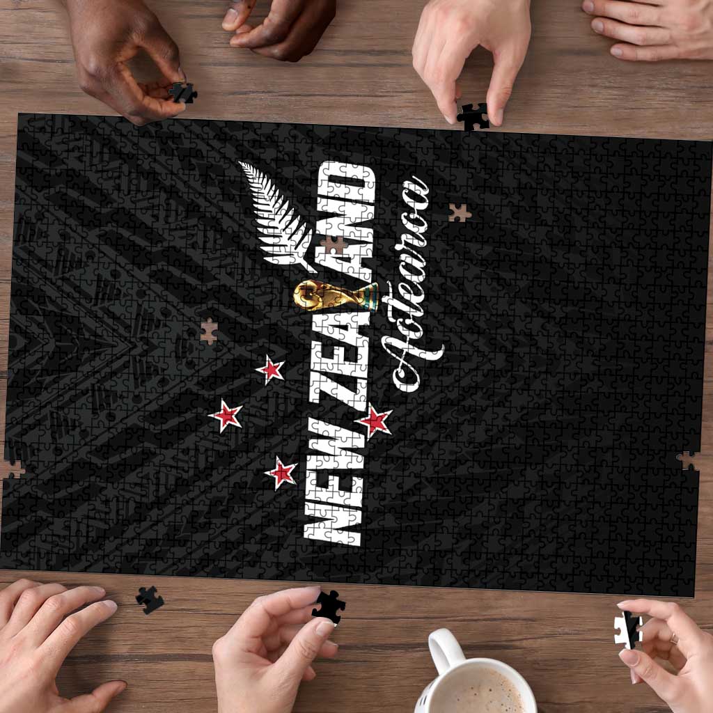 Football New Zealand Puzzle Aotearoa United Black Version LT01 - Polynesian Pride