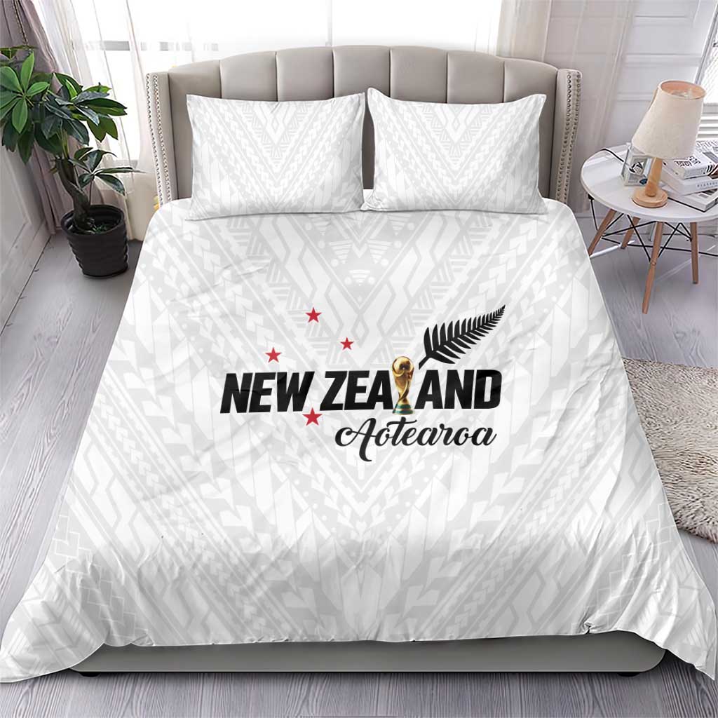Football New Zealand Bedding Set Aotearoa United White Version LT01 - Polynesian Pride