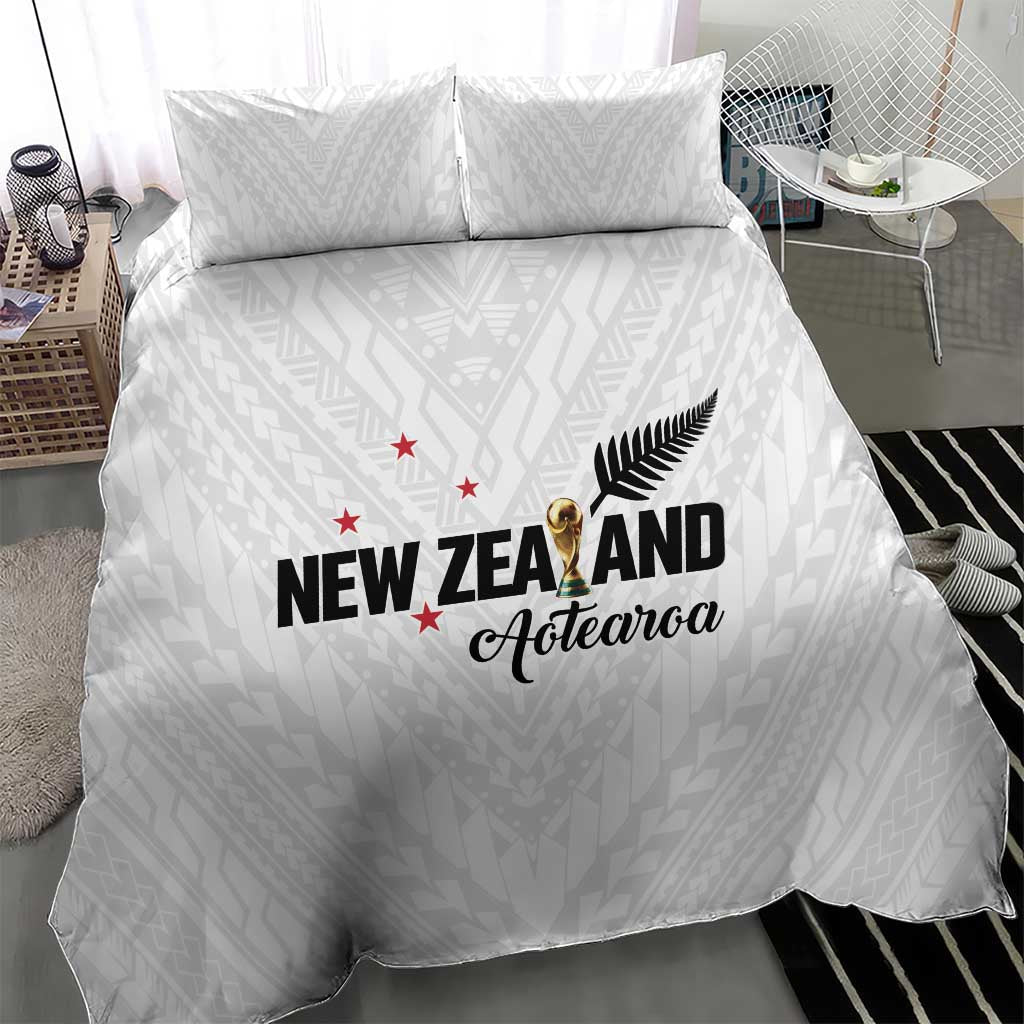 Football New Zealand Bedding Set Aotearoa United White Version LT01 - Polynesian Pride