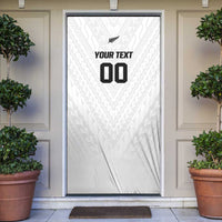 Custom Football New Zealand Door Cover Aotearoa United White Version LT01 White - Polynesian Pride