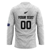 Custom Football New Zealand Hockey Jersey Aotearoa United White Version LT01 - Polynesian Pride