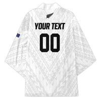 Custom Football New Zealand Kimono Aotearoa United White Version LT01 - Polynesian Pride