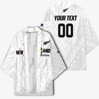 Custom Football New Zealand Kimono Aotearoa United White Version LT01 - Polynesian Pride