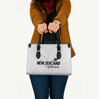 Football New Zealand Leather Bag Aotearoa United White Version LT01 - Polynesian Pride