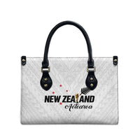 Football New Zealand Leather Bag Aotearoa United White Version LT01 - Polynesian Pride