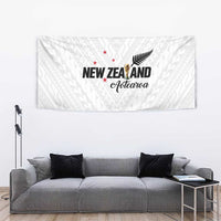 Football New Zealand Tapestry Aotearoa United White Version LT01 - Polynesian Pride