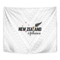 Football New Zealand Tapestry Aotearoa United White Version LT01 - Polynesian Pride