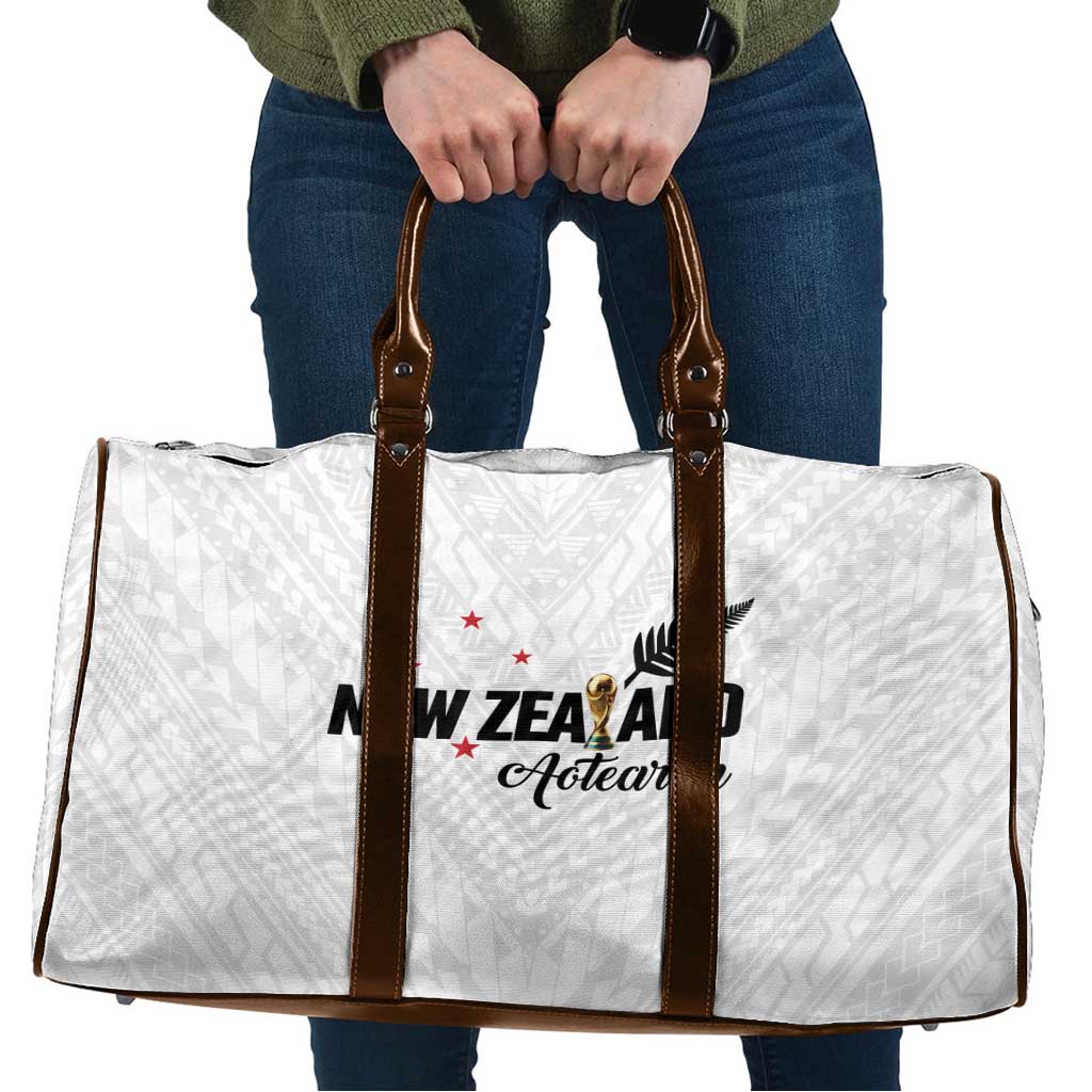 Football New Zealand Travel Bag Aotearoa United White Version LT01 White - Polynesian Pride