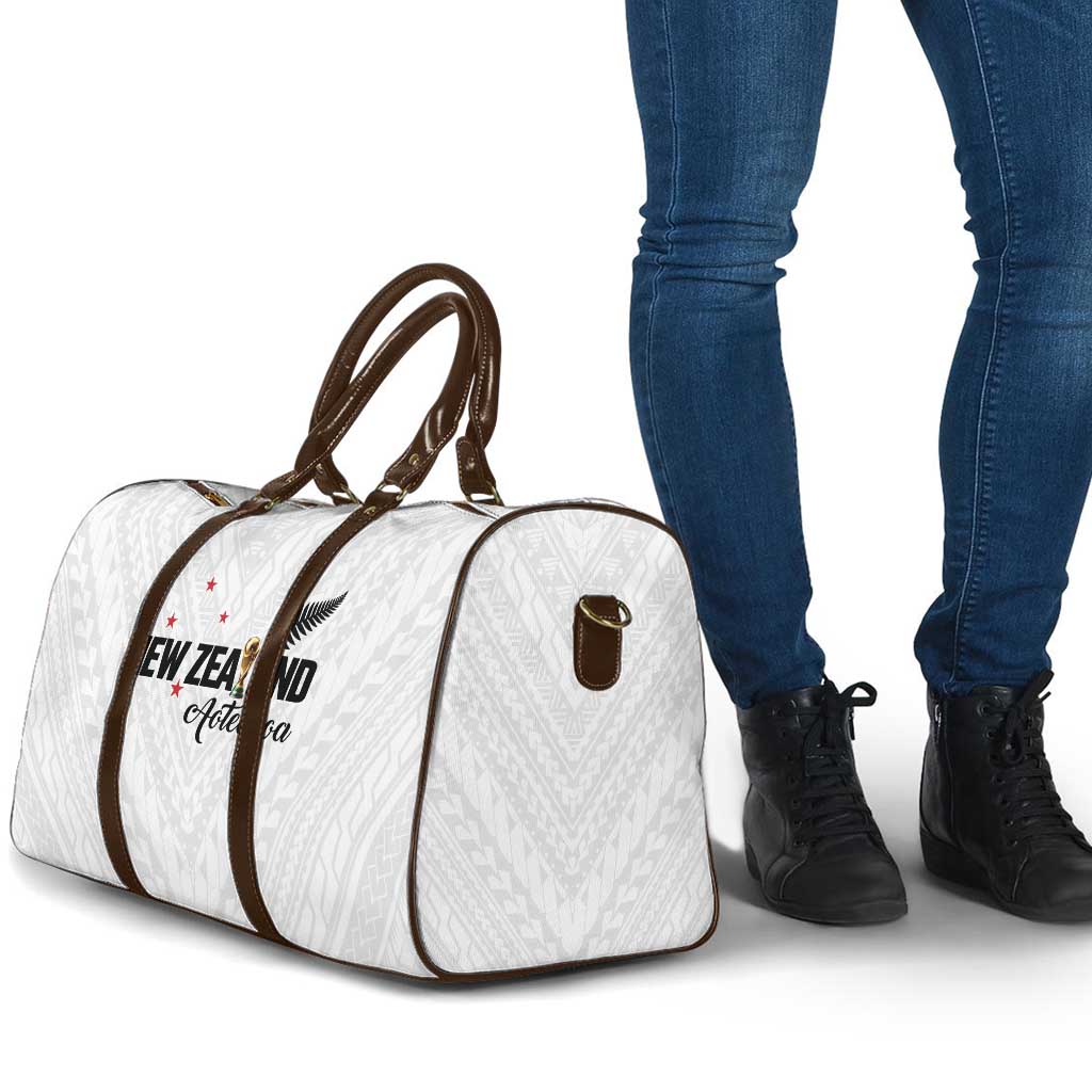 Football New Zealand Travel Bag Aotearoa United White Version LT01 - Polynesian Pride