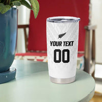 Custom Football New Zealand Tumbler Cup Aotearoa United White Version LT01 - Polynesian Pride