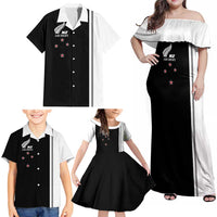 Personalised New Zealand 2025 Archery Basic Family Matching Off Shoulder Maxi Dress and Hawaiian Shirt Archery NZ LT01 - Polynesian Pride