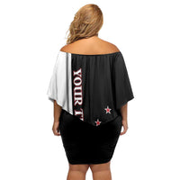 Personalised New Zealand 2025 Archery Basic Family Matching Off Shoulder Short Dress and Hawaiian Shirt Archery NZ LT01 - Polynesian Pride